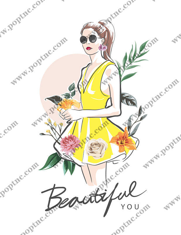 时尚花型裁片印花,打造个性服装