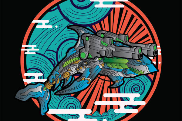 未来科技感十足的裁片印花设计，打造个性服装