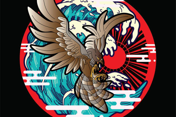 鹰击长空：时尚服装印花裁片设计