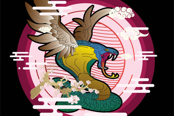 传统龙纹裁片印花,打造个性时尚服装