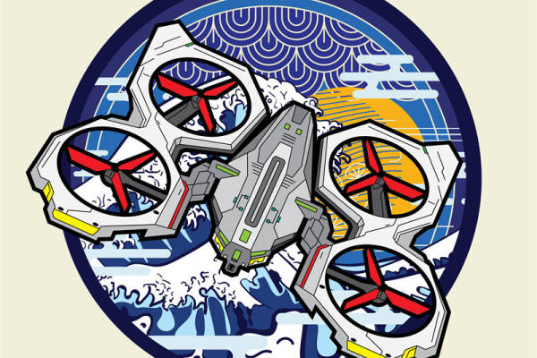 未来科技感十足的裁片印花设计，打造独特服装风格