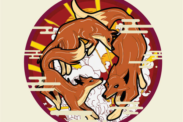 传统狐狸纹样裁片印花，打造独特服装设计