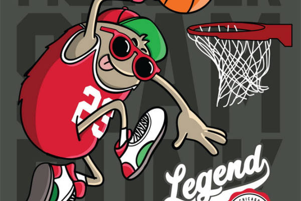 篮球运动风裁片印花设计，打造个性服装