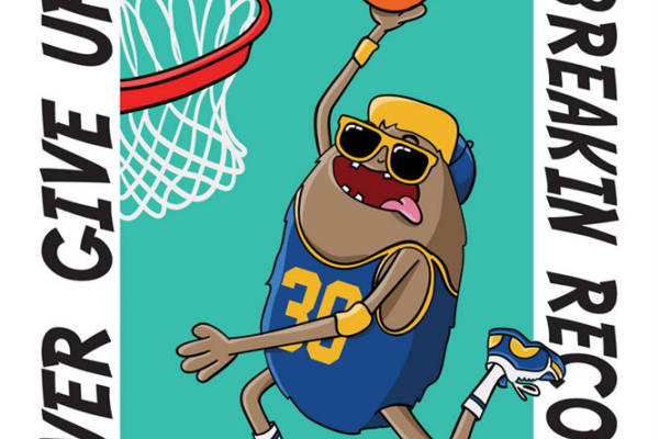 酷炫篮球运动员印花图案，打造个性潮流服装