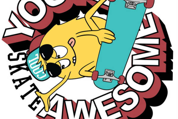 滑板酷狗印花图案，打造个性服装裁片