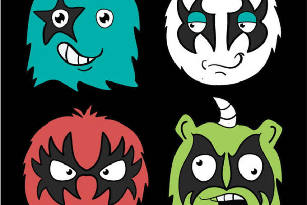 卡通怪物图案裁片印花,打造个性服装