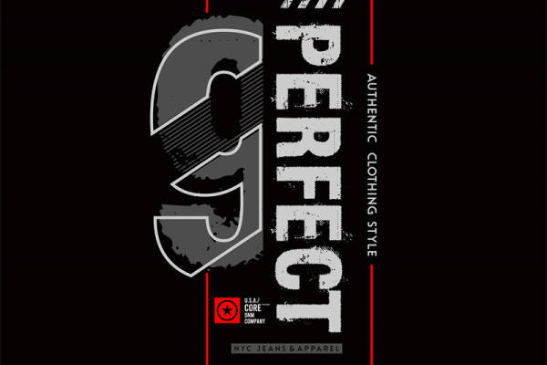 酷炫数字9印花图案，打造个性服装裁片