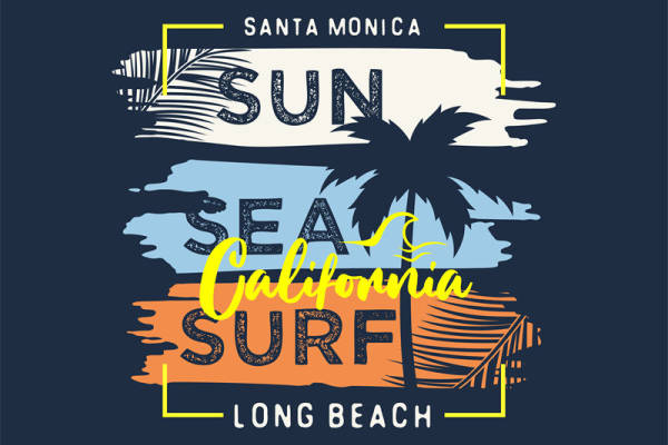 夏日海滩风情裁片印花设计，打造个性服装