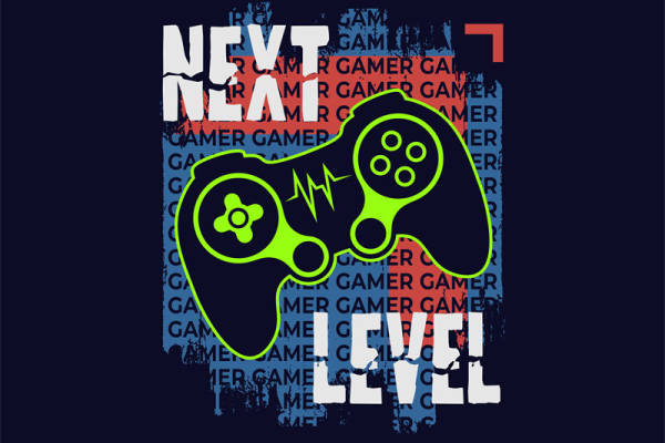 炫酷游戏主题裁片印花设计，适合各类服装印花