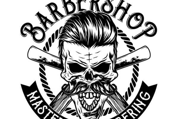 复古骷髅头纹样服装印花设计