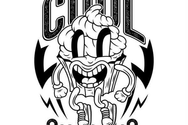 酷炫冰激凌图案：服装印花裁片设计灵感