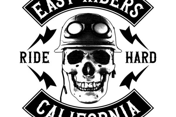 硬核加州骷髅头服装印花裁片