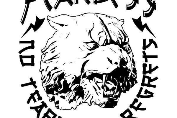 无畏无悔，勇往直前的猛兽头像服装印花