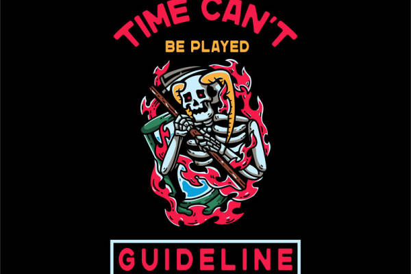 骷髅火焰纹样服装印花裁片设计