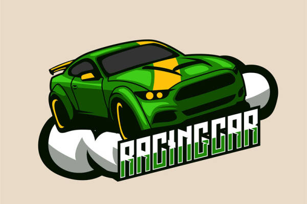 狂飙赛车图案裁片印花服装印花