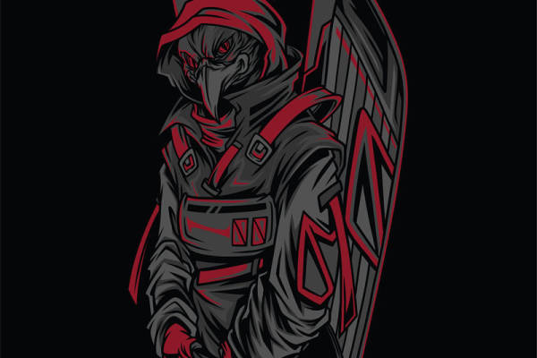 暗黑系天使裁片印花，打造独特服装风格