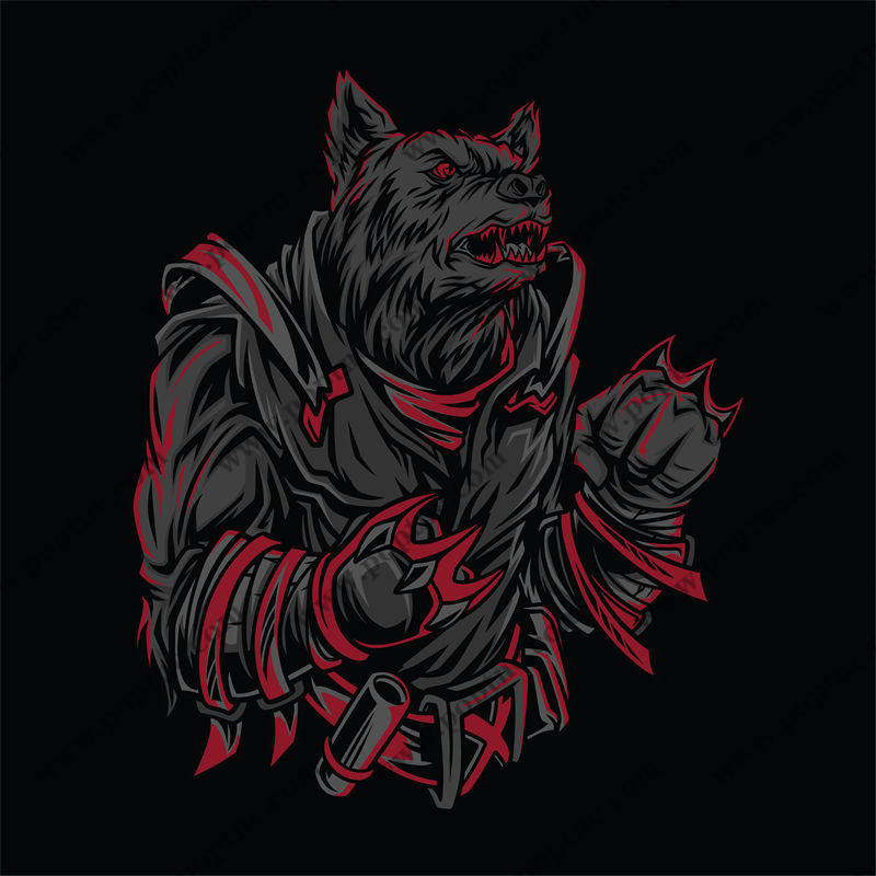 狂野熊头裁片印花:服装印花设计新宠