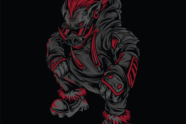 暗黑风格裁片印花:个性街头风服装印花设计