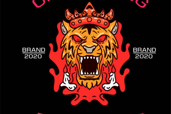 酷炫火焰狮子王：服装印花裁片设计灵感