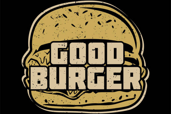 复古汉堡图案裁片印花,适合服装印花设计