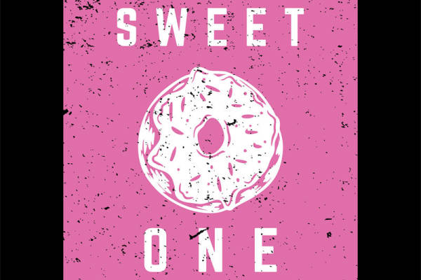 甜甜圈图案裁片印花，打造个性服装
