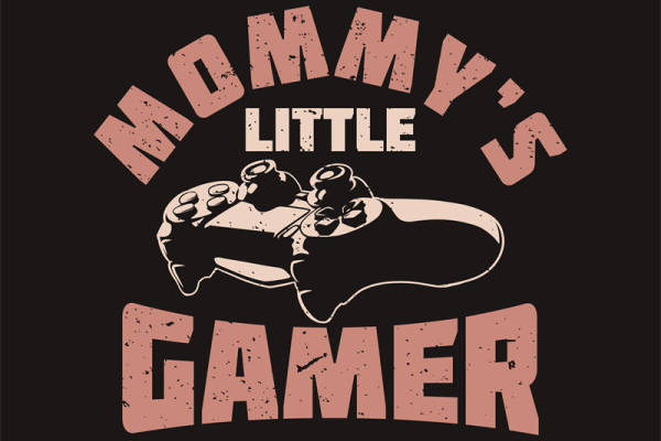 复古游戏手柄图案服装印花裁片