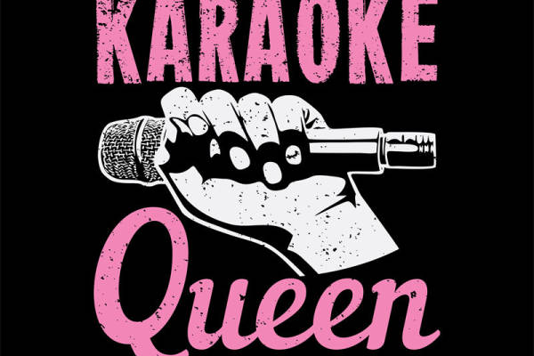 时尚女王风裁片印花：卡拉OK主题服装印花
