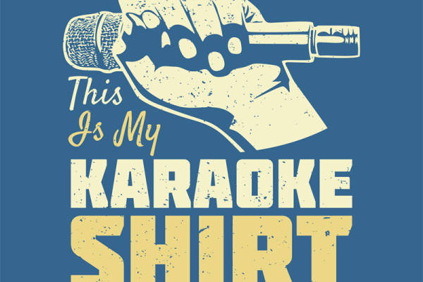 复古风麦克风图案印花，打造个性服装裁片