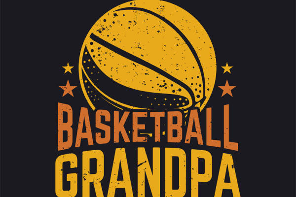 复古篮球纹路服装印花设计