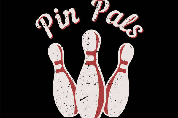 复古风保龄球图案服装印花裁片