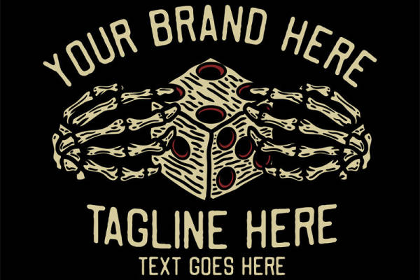 骷髅骨骰子图案裁片印花,打造独特服装设计