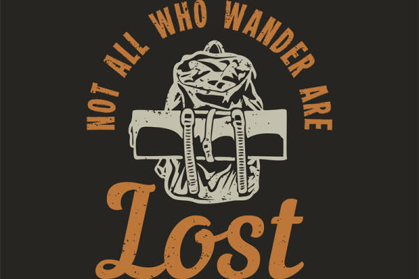 复古旅行背包印花图案，打造个性服装裁片