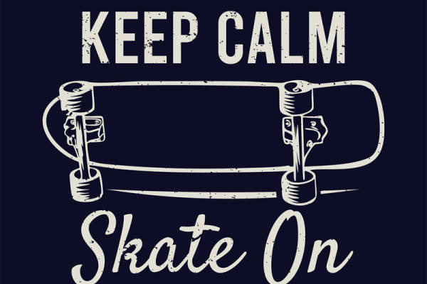 简约滑板图案裁片印花，打造个性服装