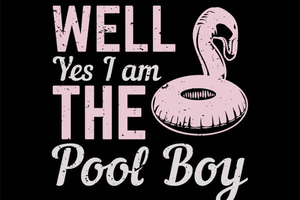 夏日泳池派对：粉色浮圈印花服装裁片