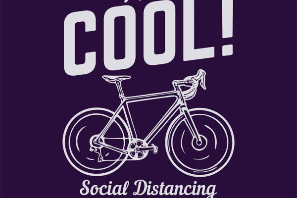 复古自行车图案裁片印花，打造个性服装