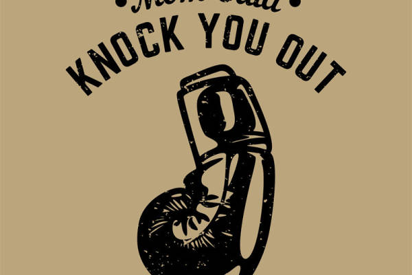 复古风服装印花图案:妈妈说的敲你出洞