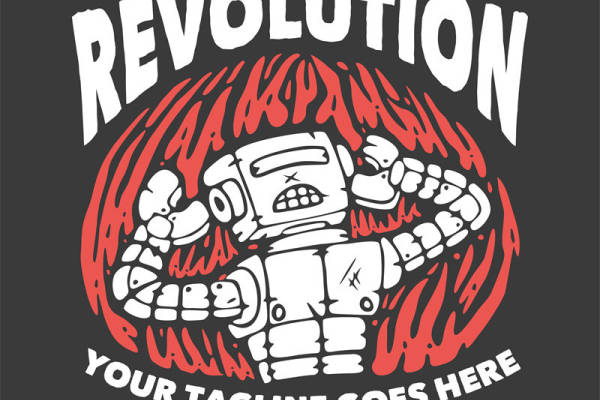 革命性机器人图案裁片印花，打造个性服装