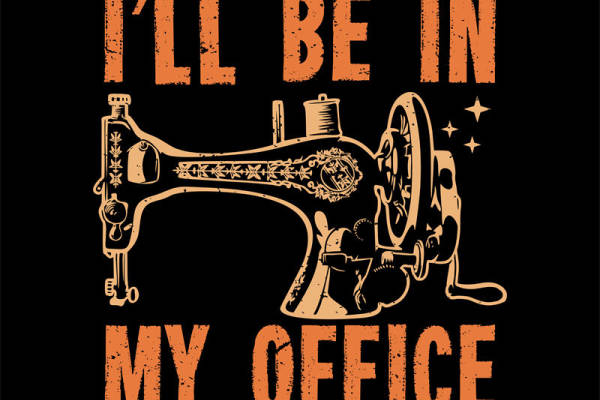 复古缝纫机图案：服装印花裁片设计灵感