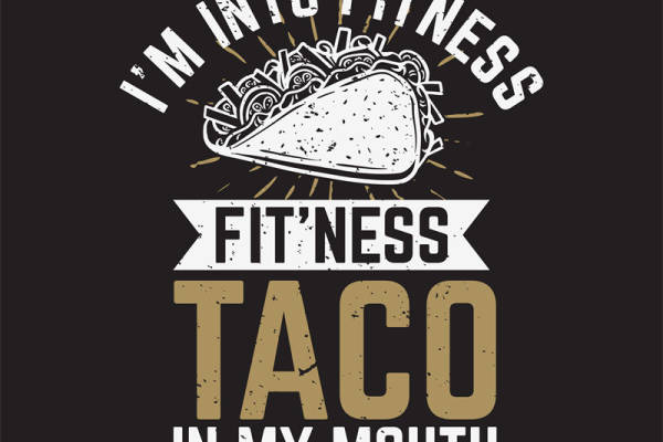 复古风格墨西哥卷饼图案服装印花裁片