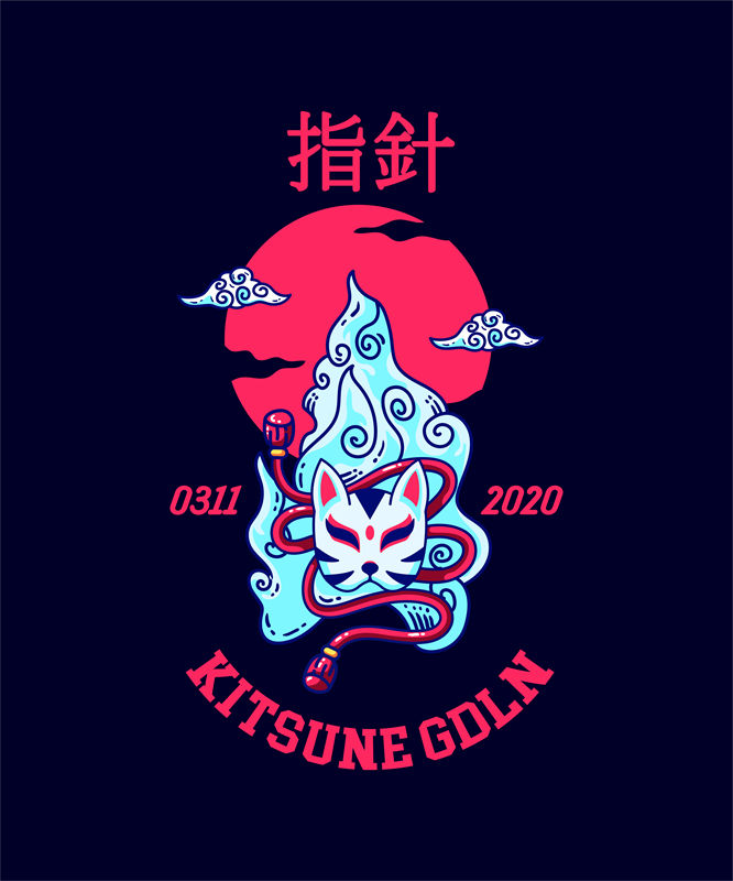 神秘狐妖纹样：服装印花裁片设计灵感