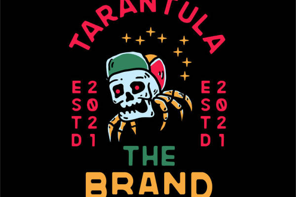 复古骷髅纹服装印花设计，个性裁片印花素材