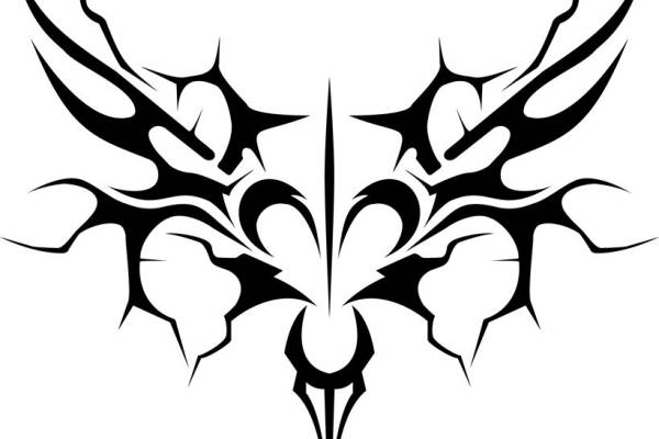 时尚裁片印花设计:黑色火焰纹样服装印花