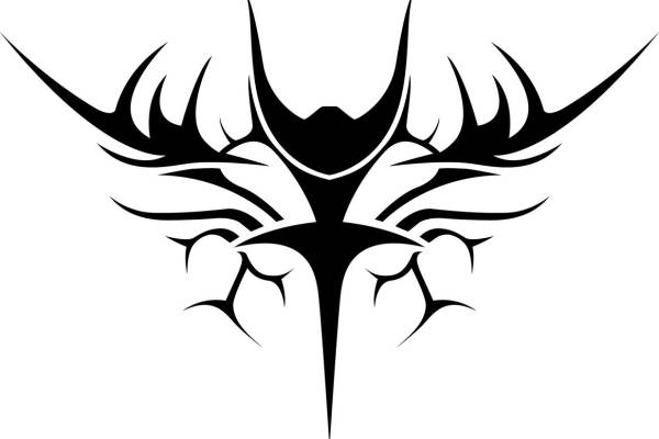 精致鹿角纹样服装印花素材,打造独特时尚