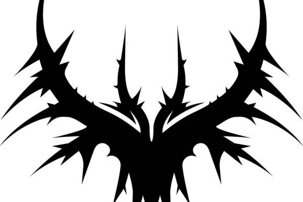 暗黑风格裁片印花设计，适合个性服装