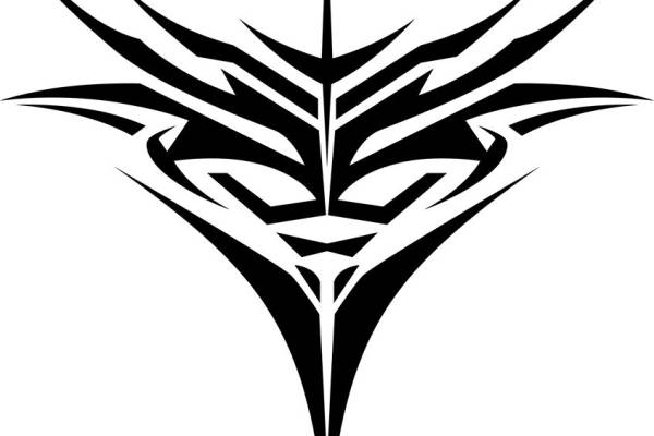 时尚裁片印花:神秘黑武士图案服装印花