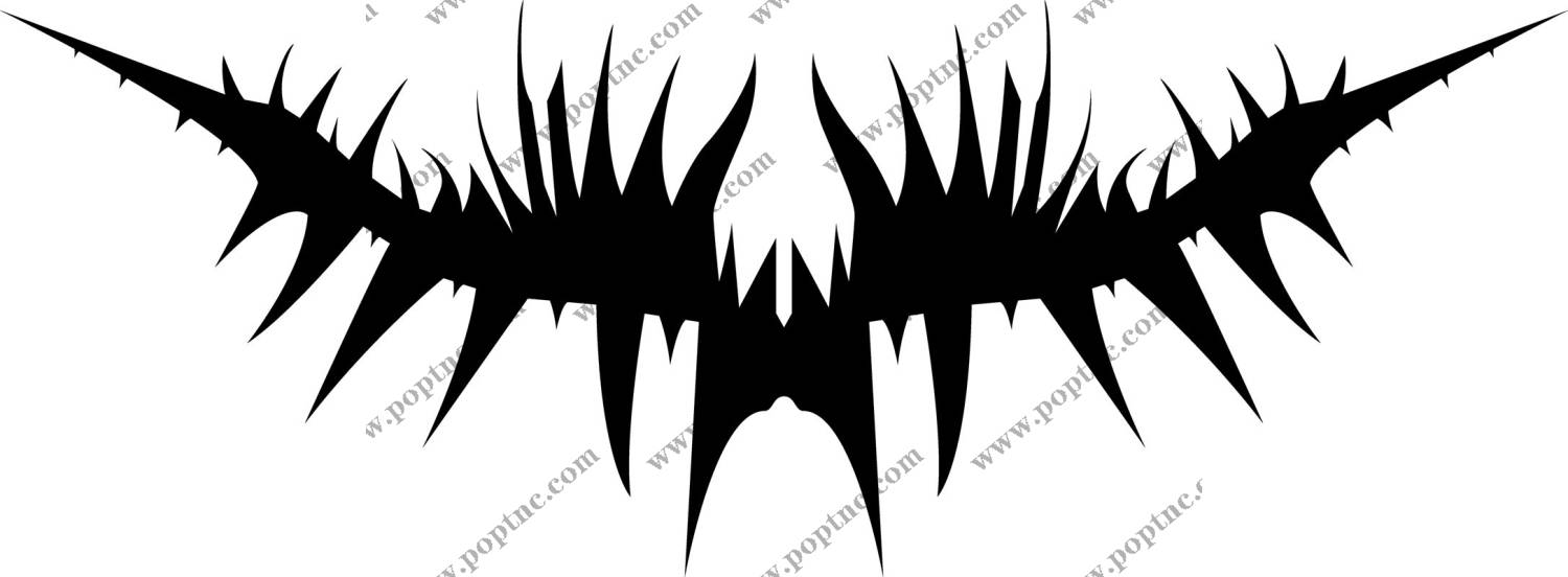 裁片印花:尖刺纹理的时尚服装印花