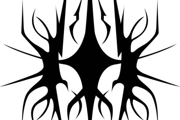 暗黑风格裁片印花图案,适合服装设计