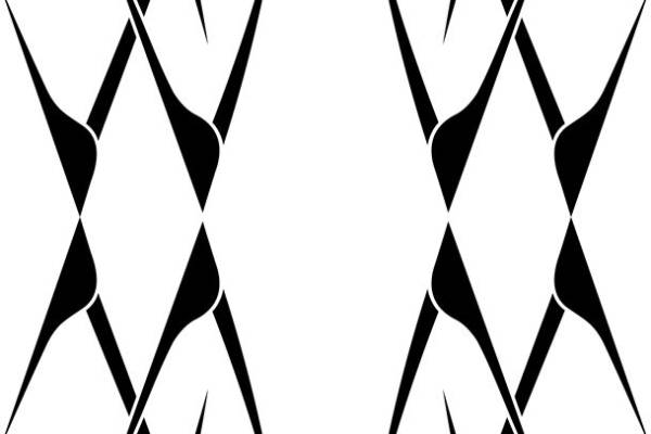 时尚裁片印花：尖锐线条设计的服装印花素材