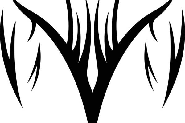 时尚裁片印花：黑色火焰纹样服装印花