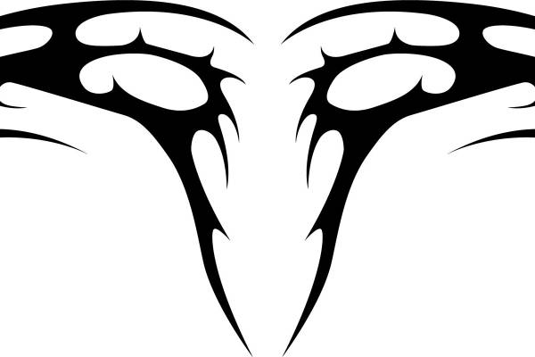 时尚裁片印花：个性翅膀图案服装印花